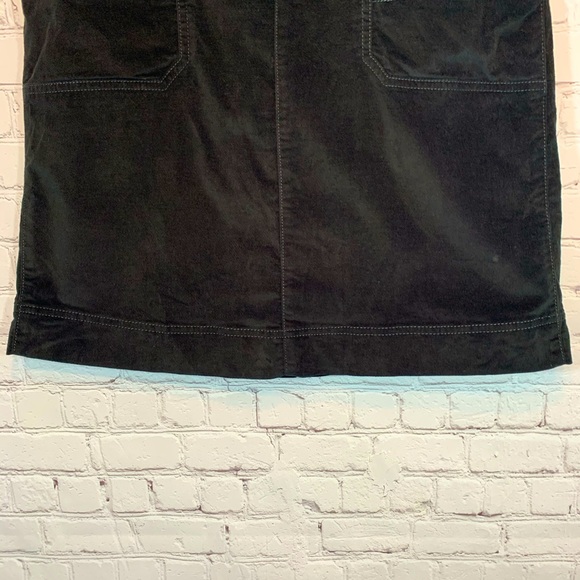 Athleta Black washed velvet skirt Size 12 - Picture 4 of 9